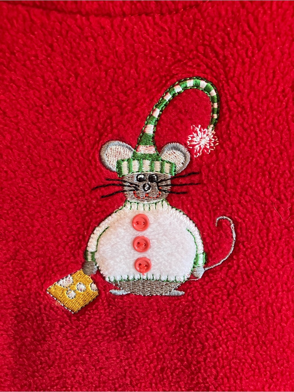 Cathy Daniels C.D. Petites Red Crewneck cozy Christmas cat pullover. Size PM - Picture 4 of 9